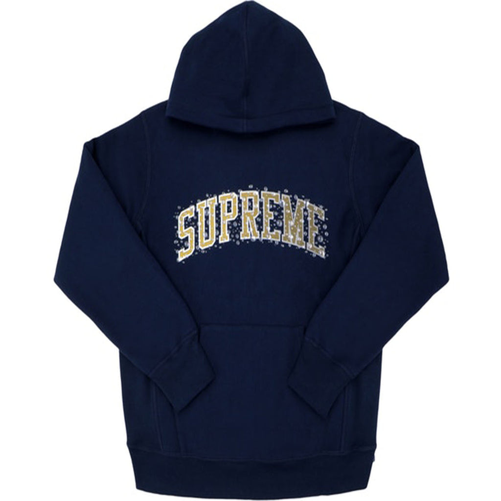Supreme Water Arc Hooded Sweatshirt- Navy