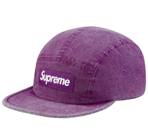 Supreme Washed canvas camp cap - Purple