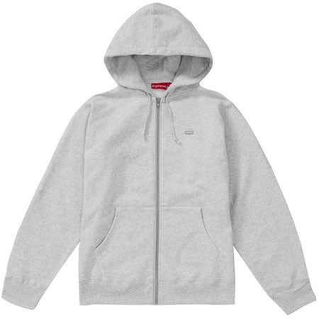 Supreme Reflective Small Box Zip Up Sweatshirt- Ash Grey
