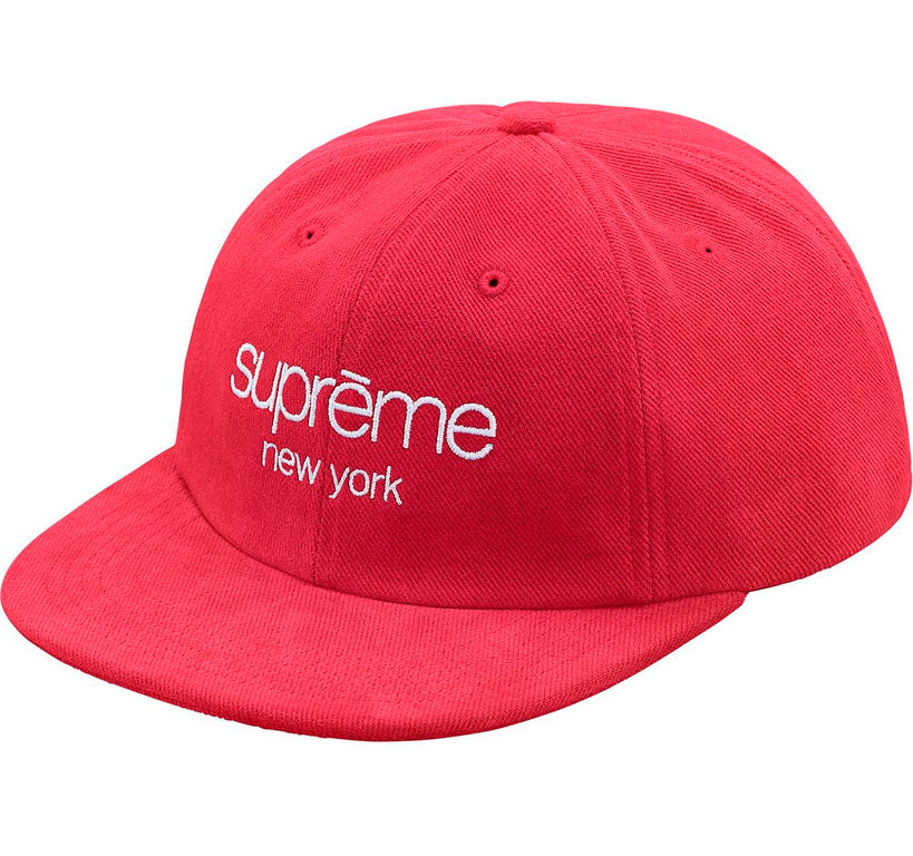 Supreme Classic Logo 6-Panel (SS18)- Red