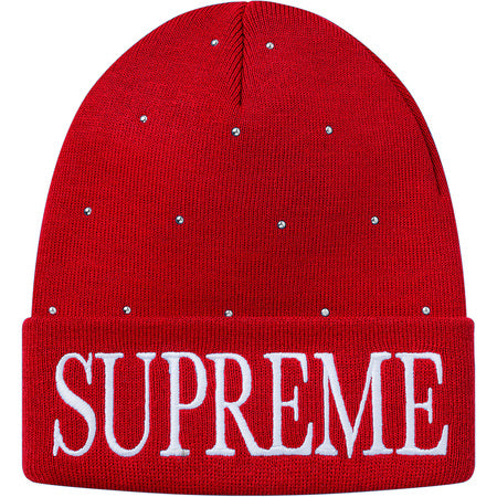 Supreme Studded Beanie- Red