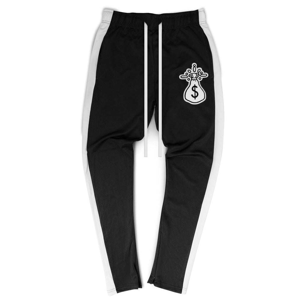 Che Money Bag Track Pants - BLACK WHITE