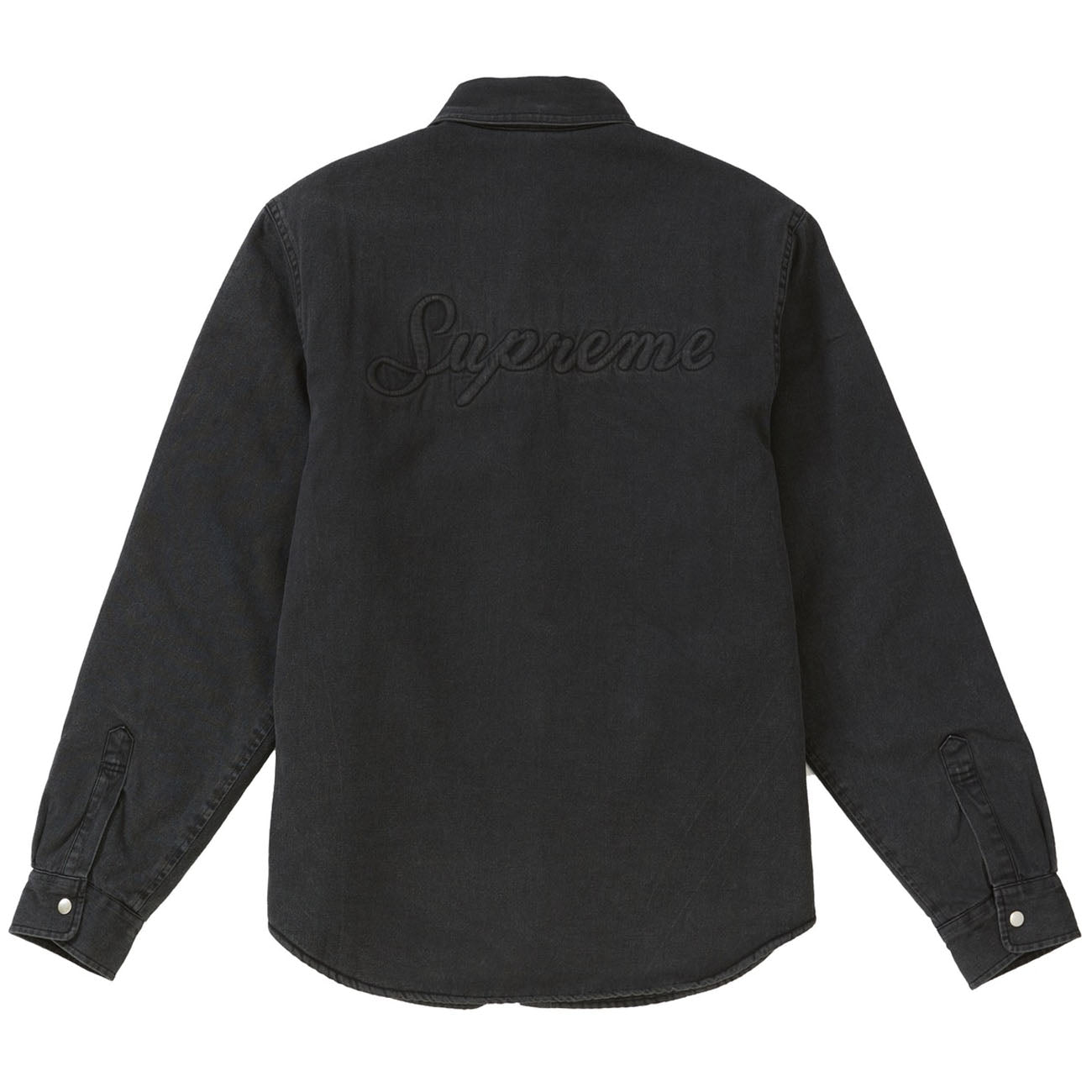 Supreme Sherpa Lined Denim Shirt- Black