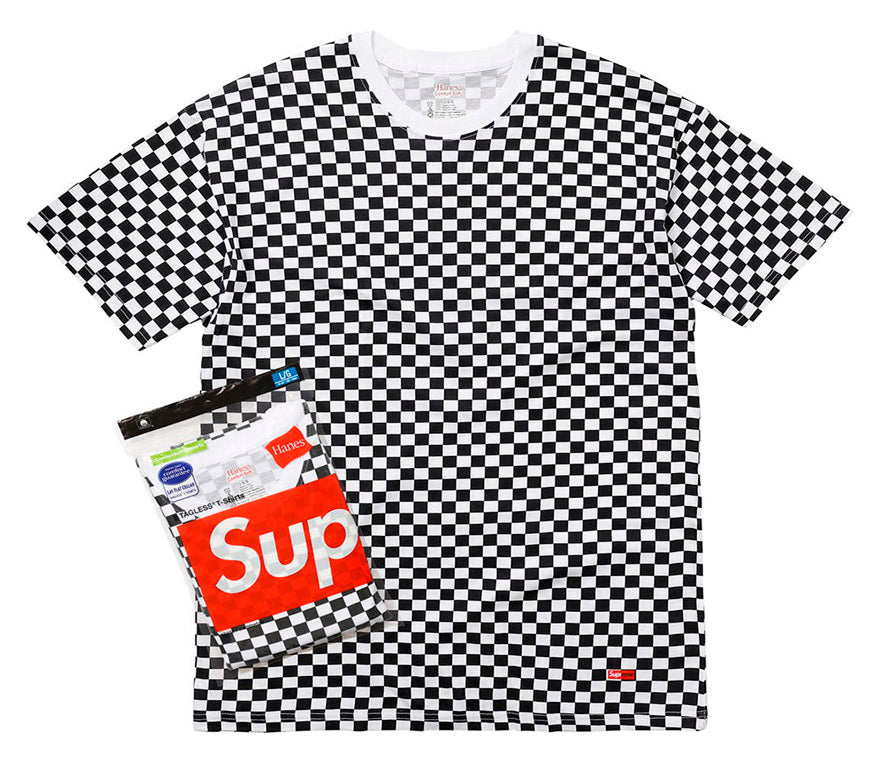 Supreme Hanes Tagless Tees (2 Pack)- Checkered