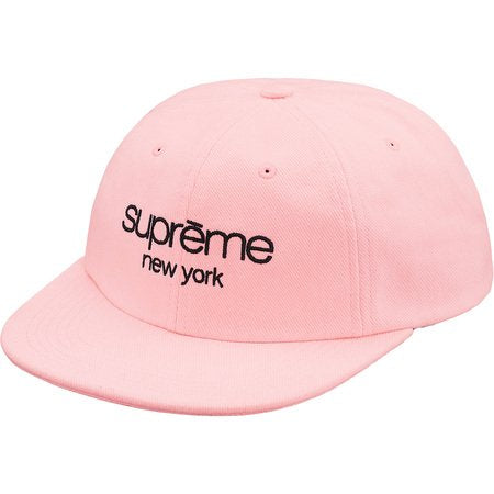 Supreme Classic Logo 6-Panel Hat- Pink