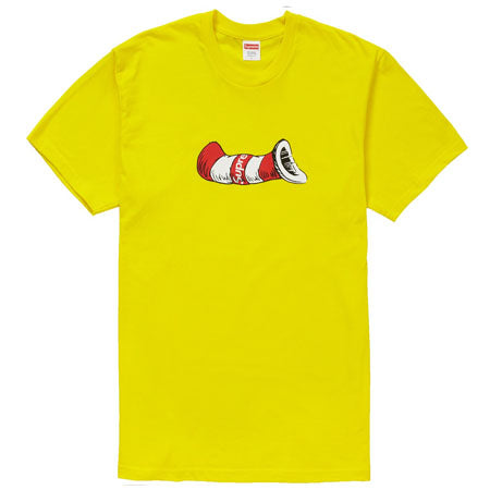 Supreme Cat in the Hat Tee- Yellow