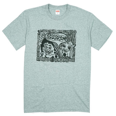 Supreme Faces Tee- Heather Grey