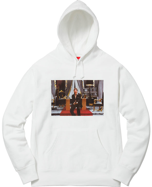 Supreme Scarface Friend Hooded  Sweatshirt- White