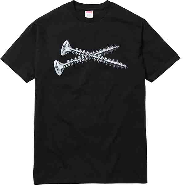 Supreme Screw Tee- Black