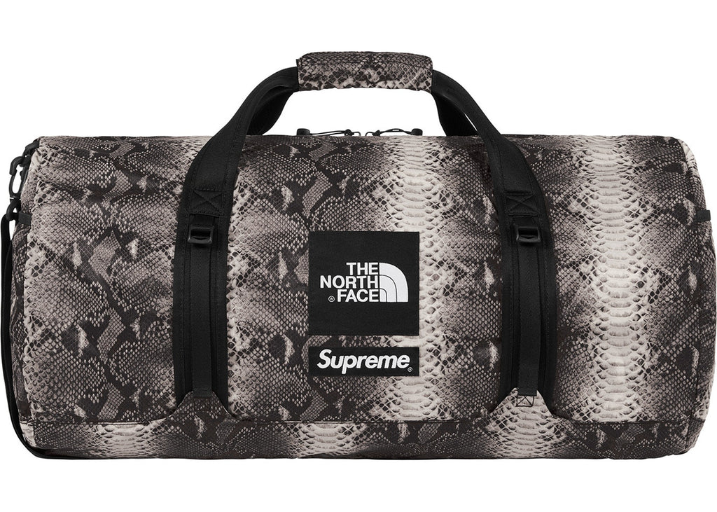 Supreme The North Face Snakeskin Flyweight Duffle Bag- Black