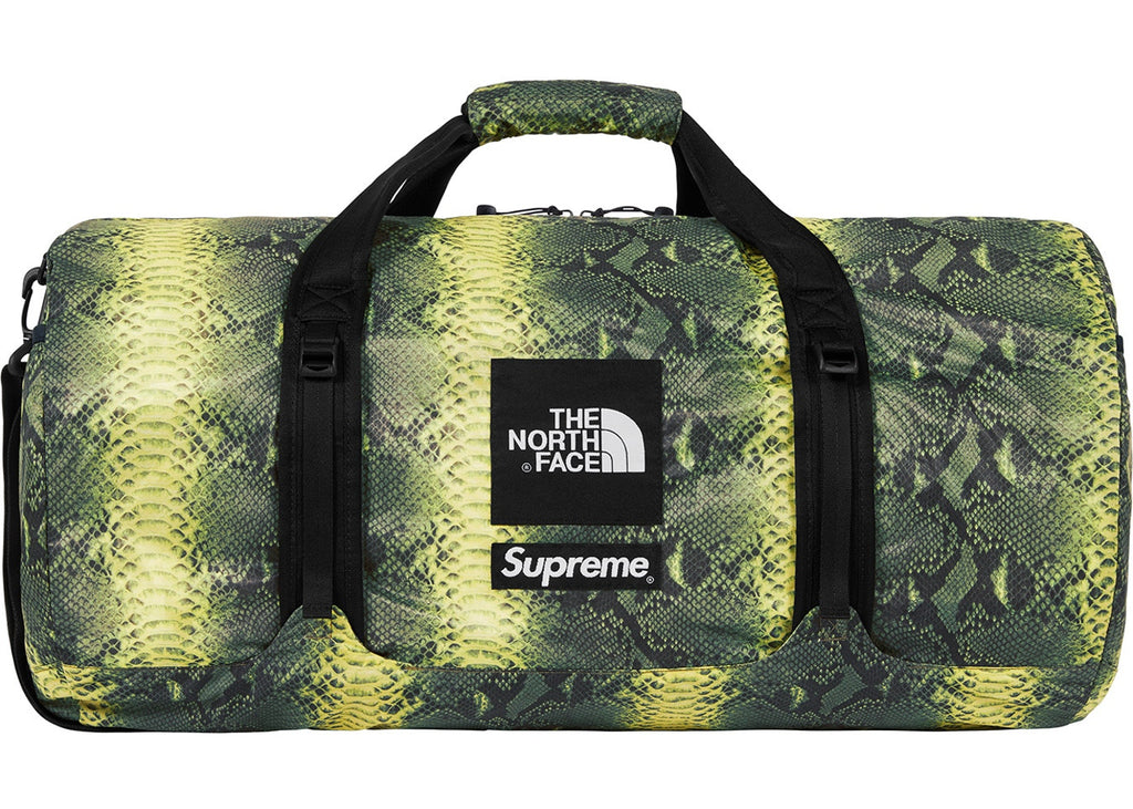 Supreme The North Face Snakeskin Flyweight Duffle Bag- Green