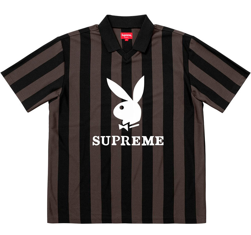 Supreme Playboy Soccer Jersey- Black