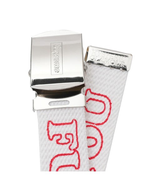 SUPREME X HYSTERIC GLAMOUR : FUCK YOU BELT WHITE