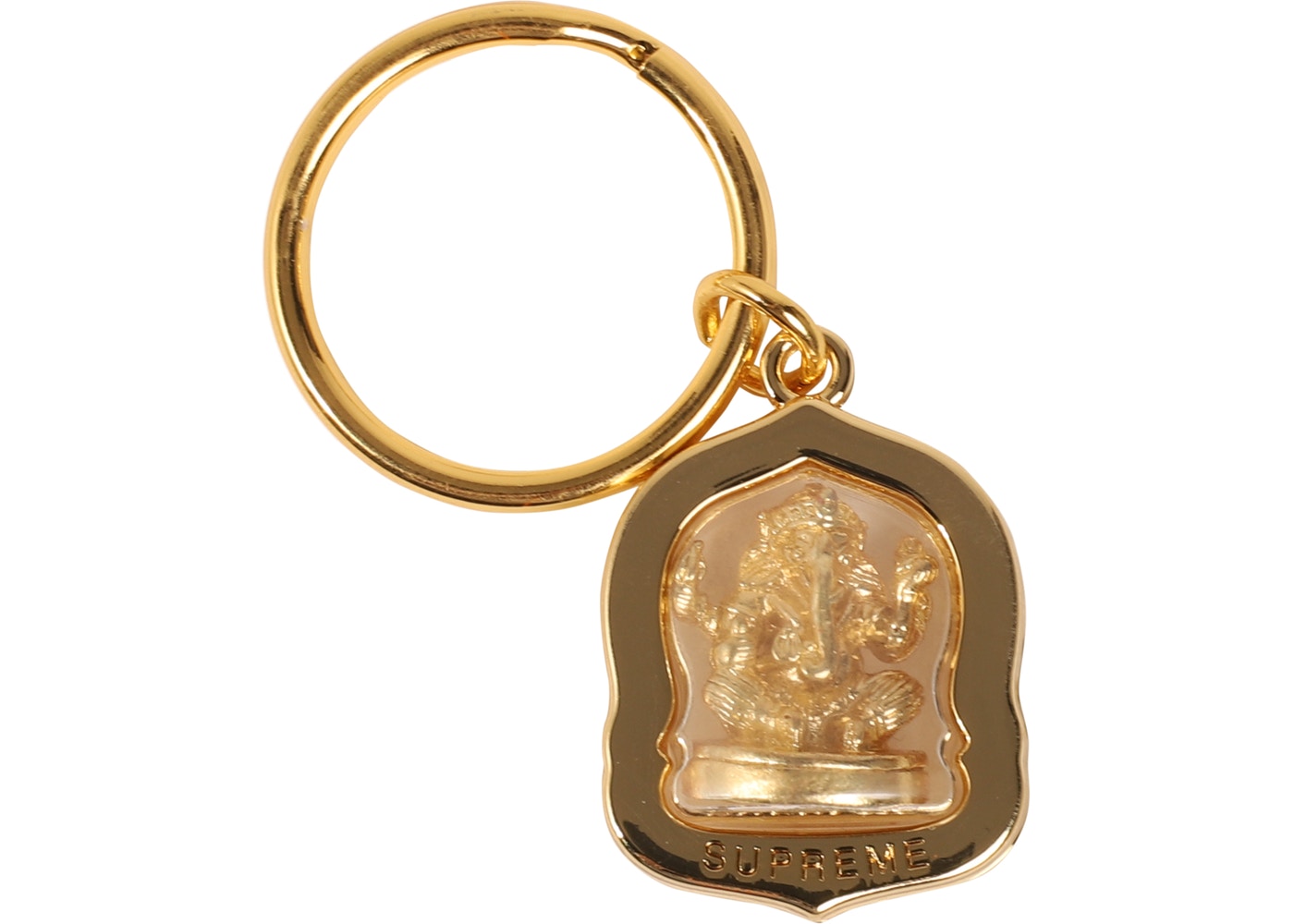 Supreme Ganesh Keychain- Gold
