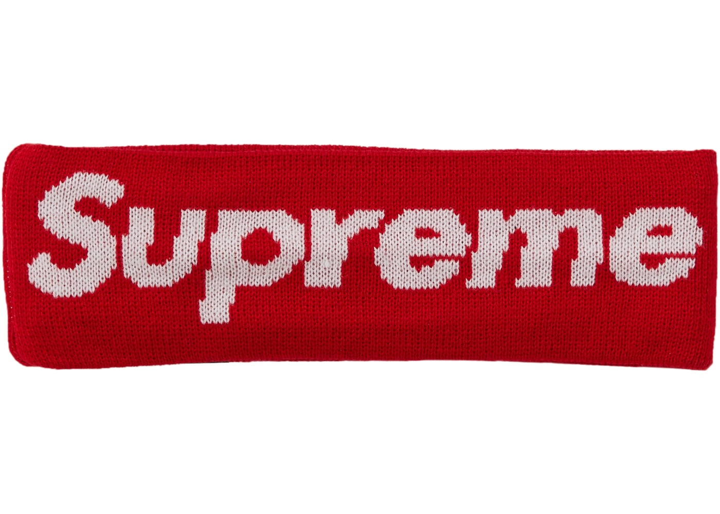 Supreme New Era Big Logo Headband (FW18) Red