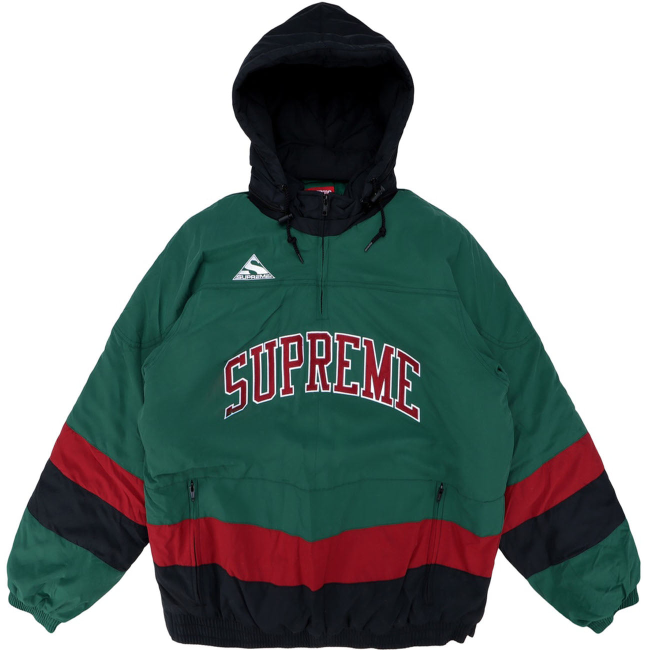 Supreme Puffy Hockey Pullover- Dark Green
