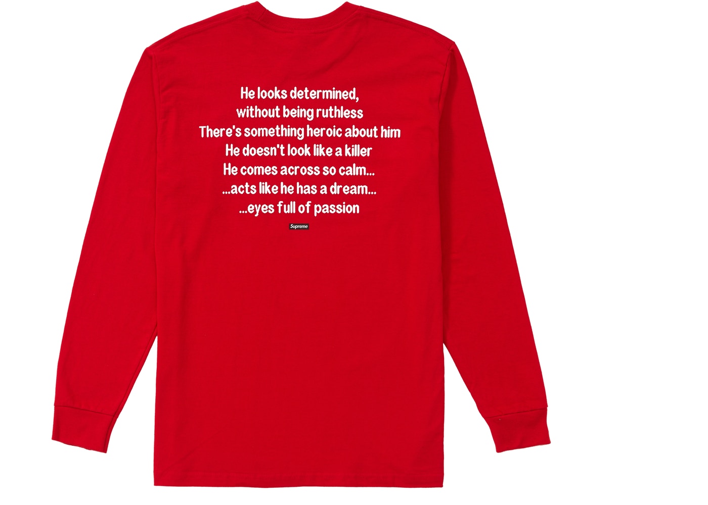 Supreme The Killer L/S Tee- Red