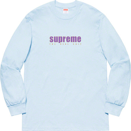 Supreme The Real Shit L/S- Light Blue