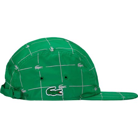 Supreme/LACOSTE Reflective Grid Nylon Camp Cap- Green