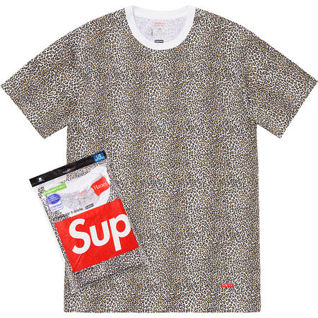 Supreme Hanes Leopard Tagless Tees (2 Pack)- Leopard