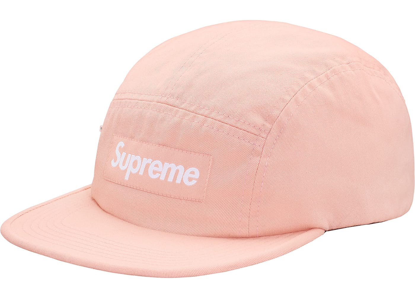 Supreme Side Zip Camp Cap- Light Peach