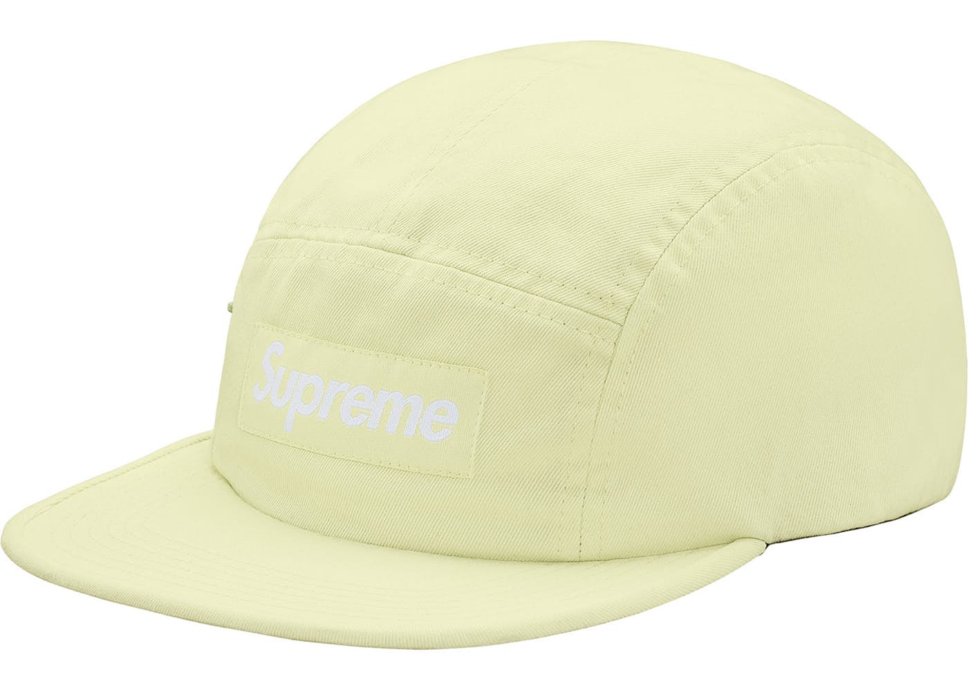 Supreme Side Zip Camp Cap- Pale Lime