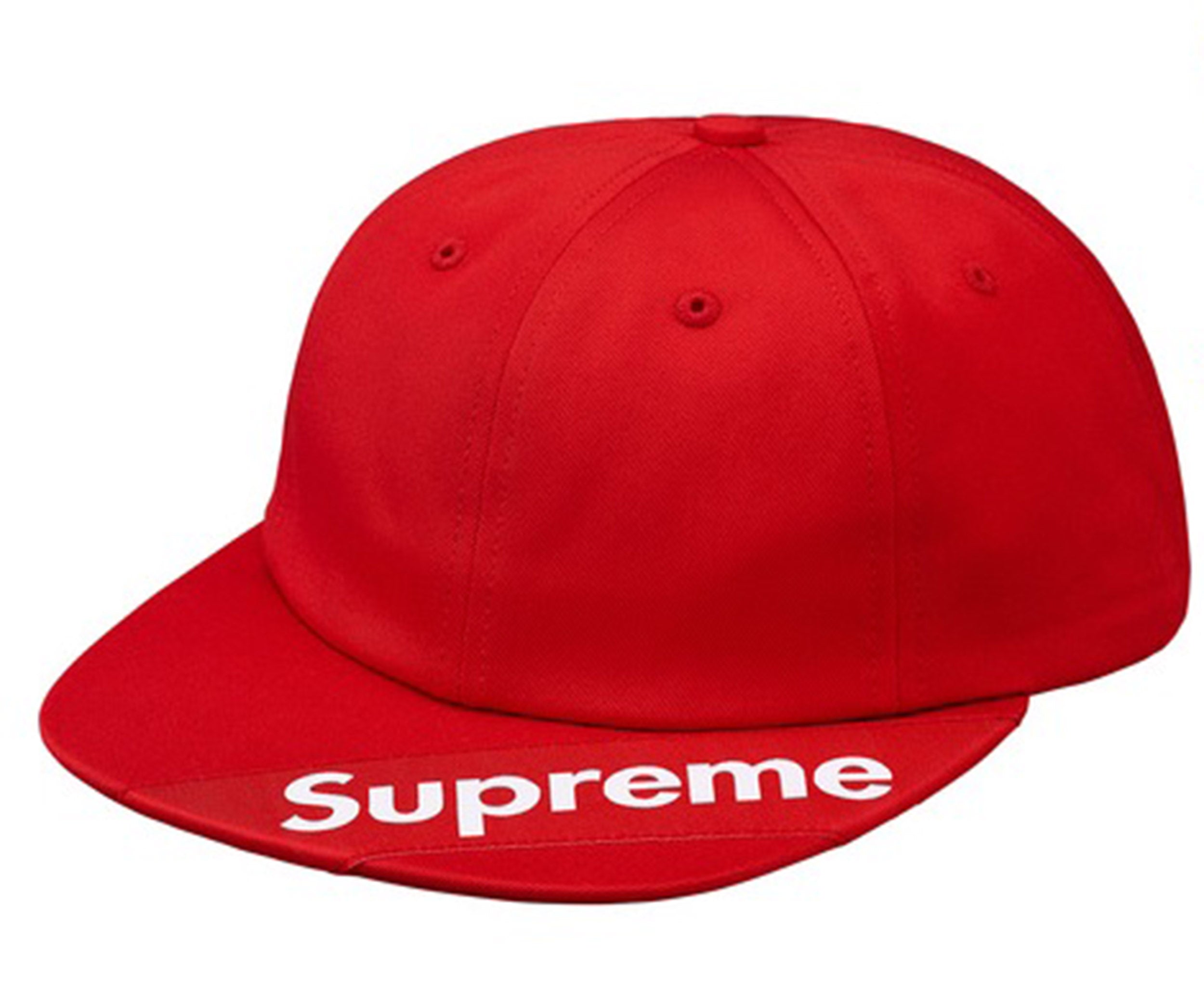 Supreme Visor Label 6-Panel- Red