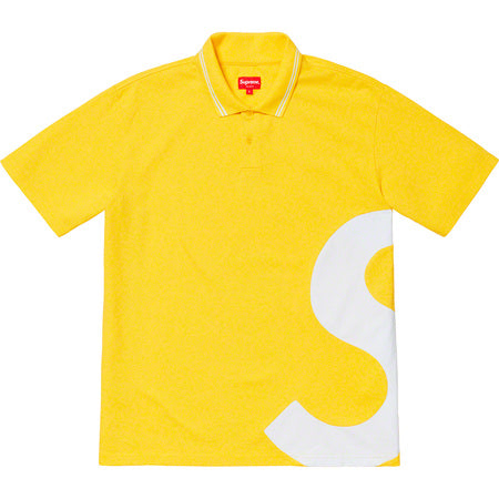 Supreme S Logo Polo- Yellow