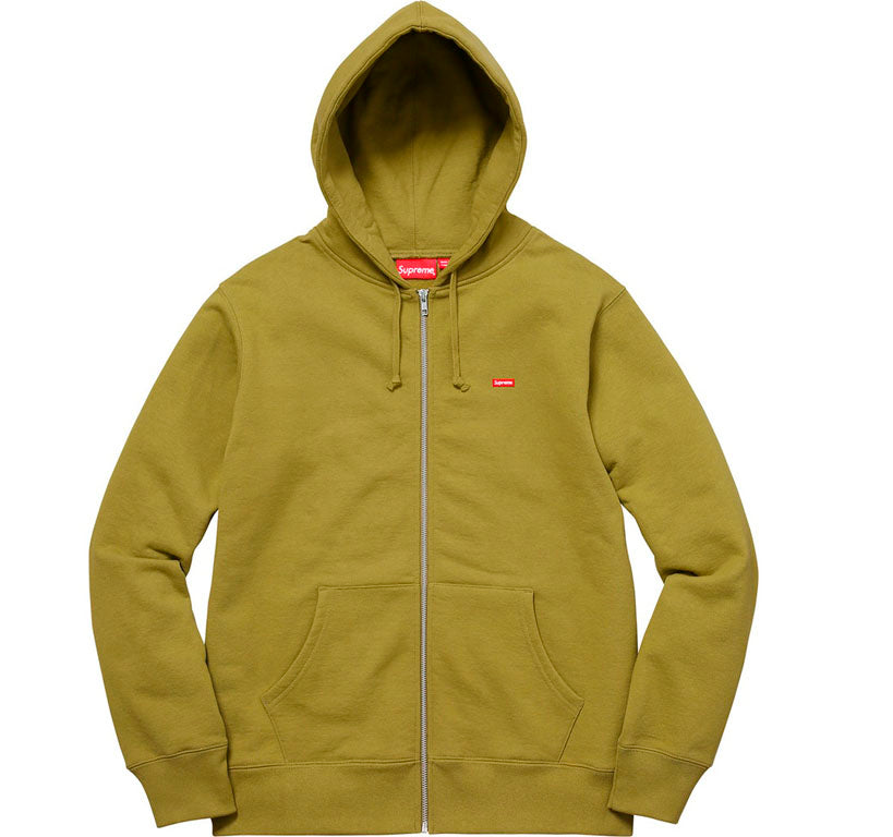 Supreme Small Box Zip Up Sweatshirt- Moss Green