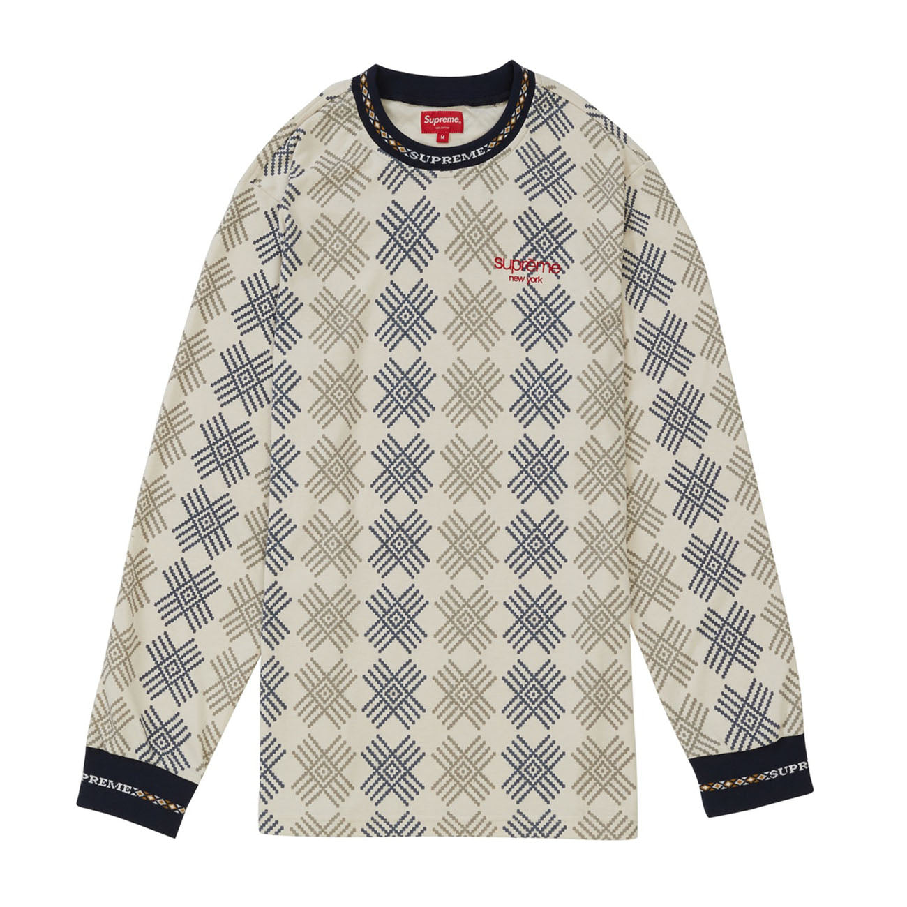 Supreme Motif L/S Top- Off White