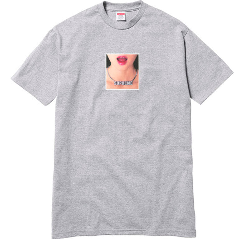 Supreme Necklace Tee- Heather Grey