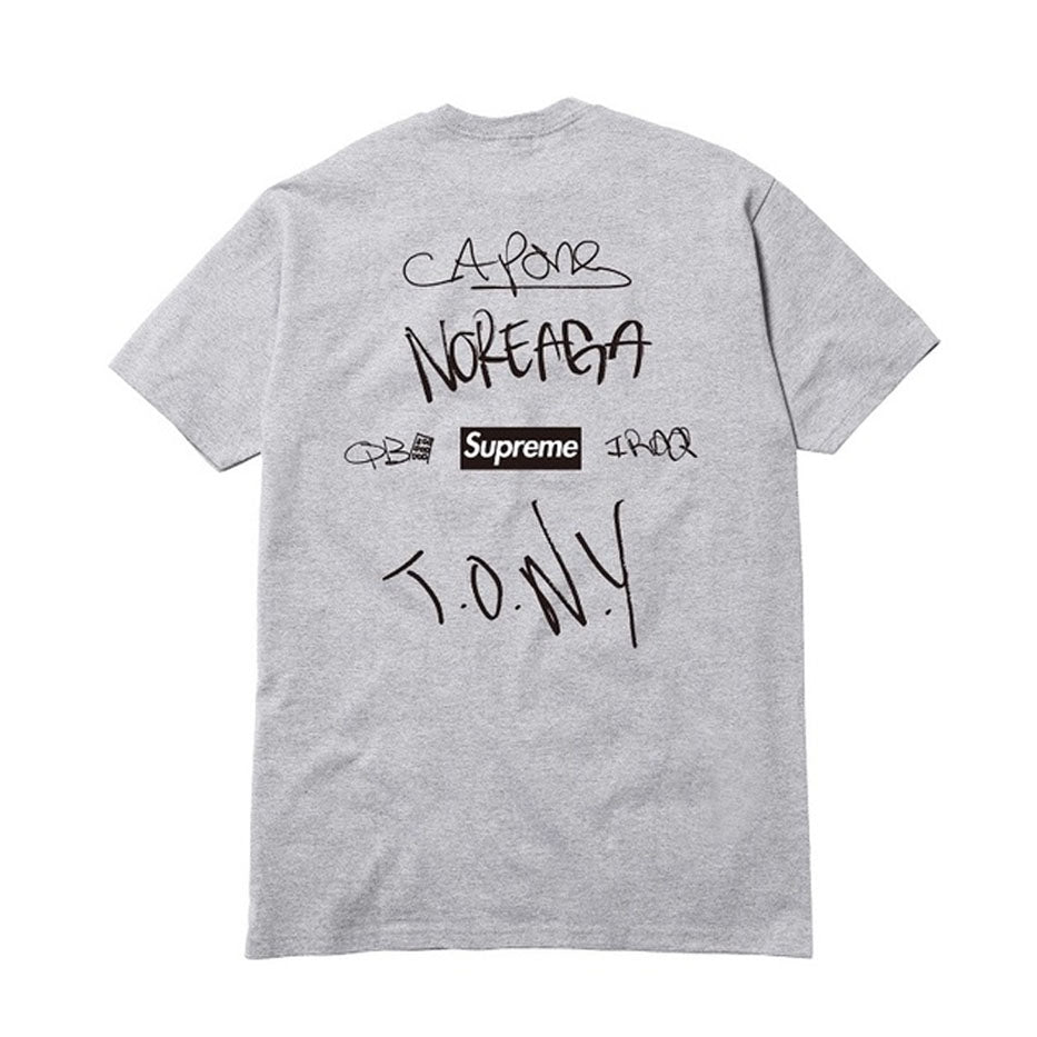 Supreme Capone & Noreaga Tee -Heather Grey