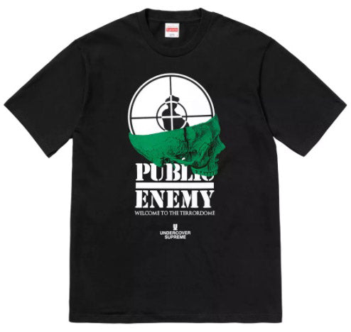 Supreme UNDERCOVER/Public Enemy Terrordome Tee- Black