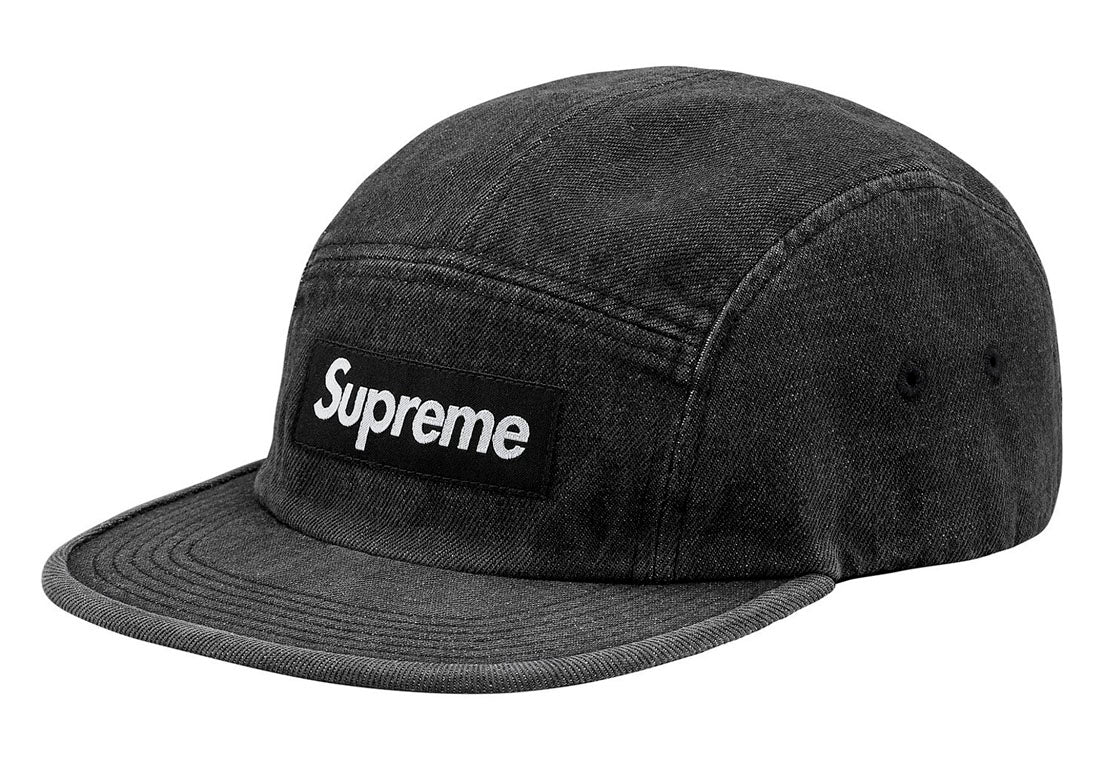 Supreme Denim Camp Cap- Black