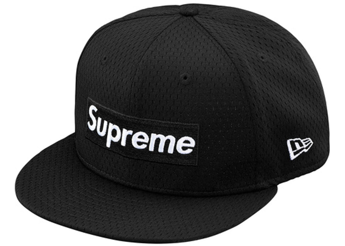 Supreme New Era Mesh Box Logo Cap- Black