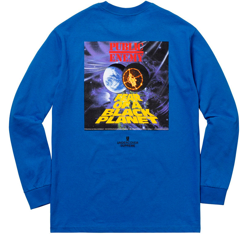 Supreme UNDERCOVER/Public Enemy Counterattack L/S Tee- Royal