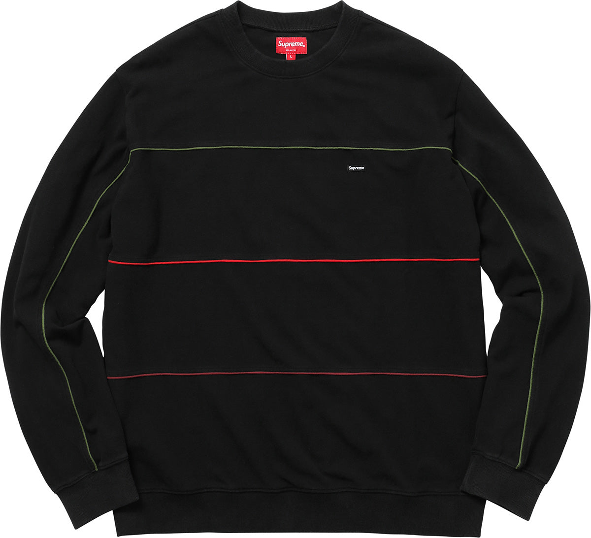 Supreme Gucci Piping Crewneck