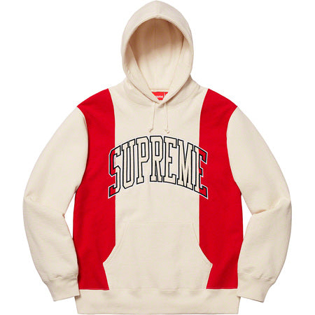 Supreme Paneled Arc Hooded Sweatshirt- Natural