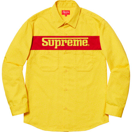 Supreme Racing Logo Shirt- Yellow