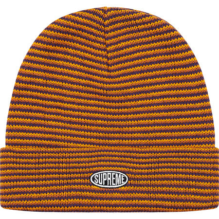 Supreme Zig Zag Stripe Beanie (FW19)- Orange