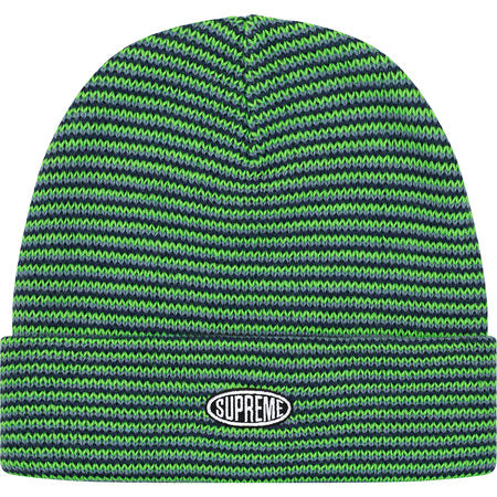 Supreme Zig Zag Stripe Beanie (FW19)- Green