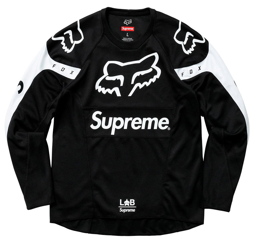 Supreme Fox Racing Moto Jersey Top- Black