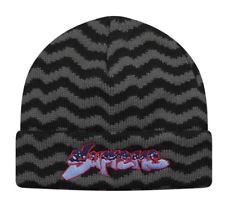 Supreme Zig Zag Stripped Beanie - Black