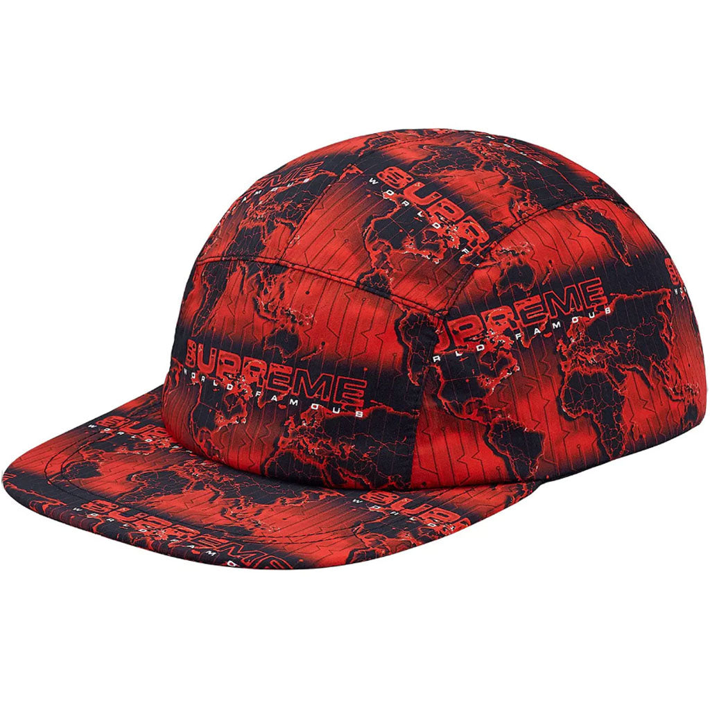 Supreme World Famous Taped Seam Camp Cap -Red