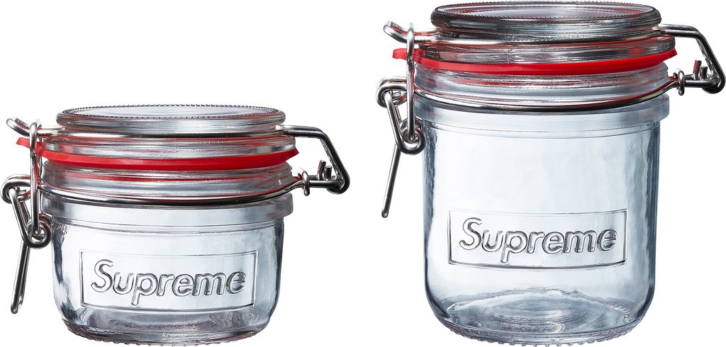 Supreme Jars (Set of 2)- Clear