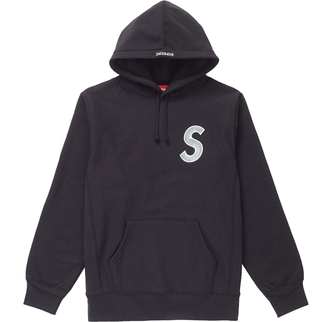 Supreme S Logo Hooded Sweatshirt (FW18)- Black