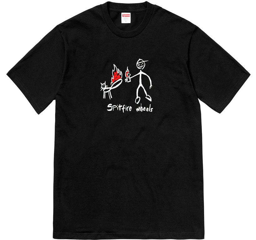 Supreme Spitfire Cat Tee- Black