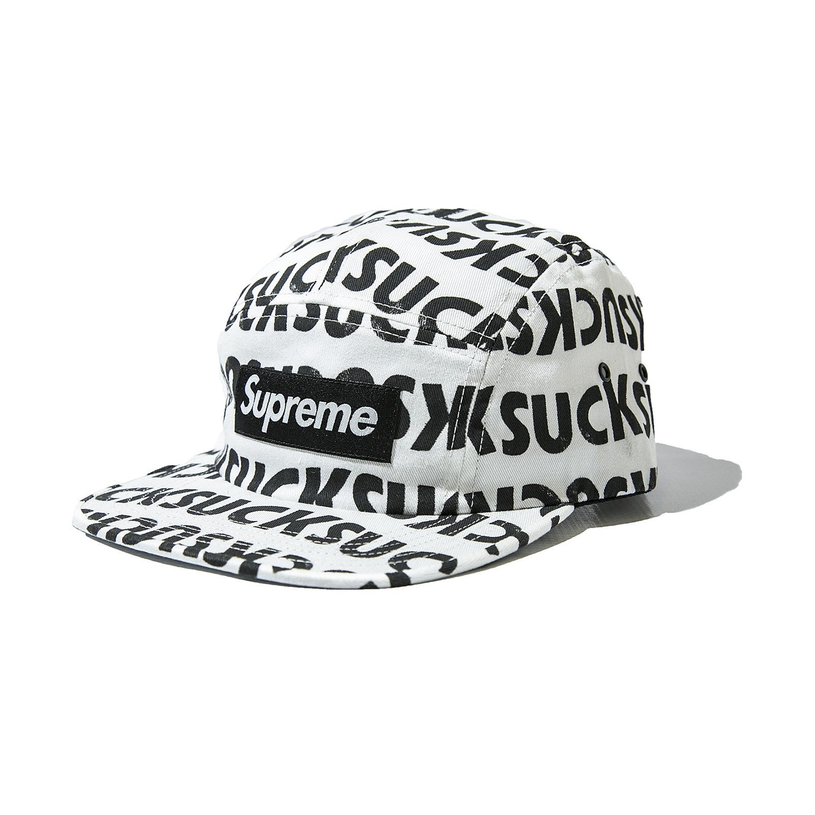 SUPREME SUCKS CAMP CAP - WHITE