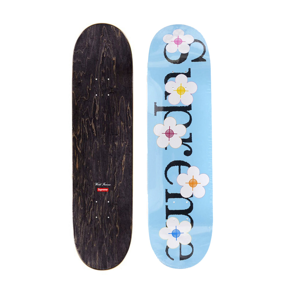 SUPREME flowers skateboard deck -blue