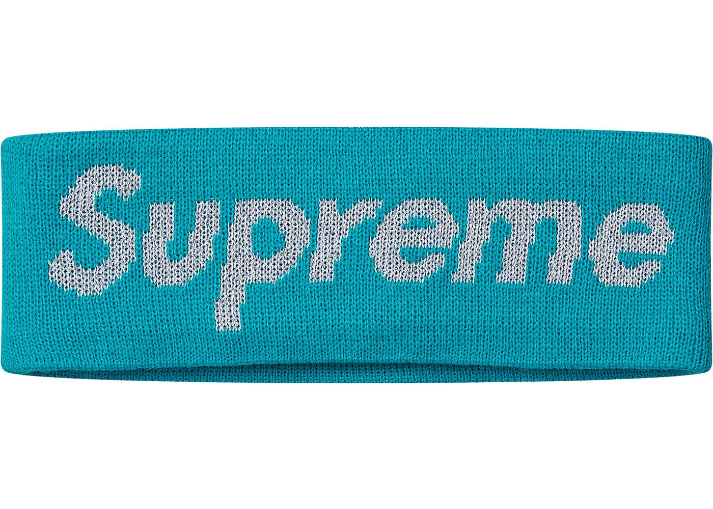 Supreme New Era Reflective Logo Headband (FW 17)- Teal